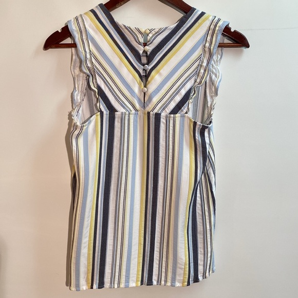 LOFT - women’s striped summer top. Size S petite - Picture 2 of 7